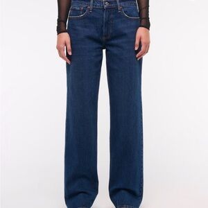 Abercrombie & Fitch Indigo Wide Leg Jeans